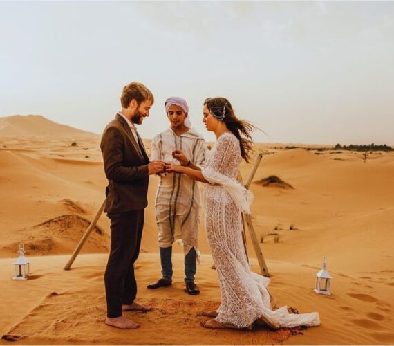 Romantic Sands: Embracing the Allure of a Destination Wedding in Merzouga Desert