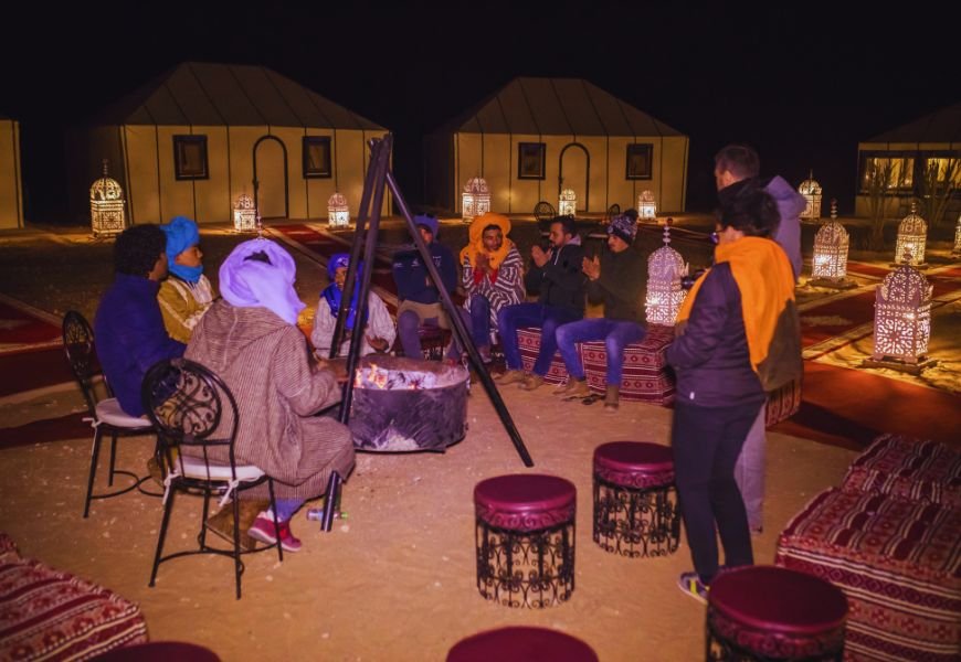 luxury desert camp amanar