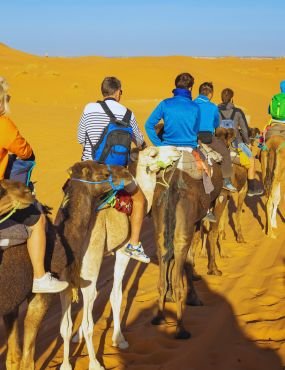 camel ride in merzouga